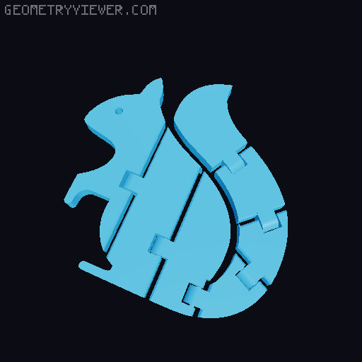 Flexifier: flexi 3D models generator (print-in-place) 3D model thumbnail
