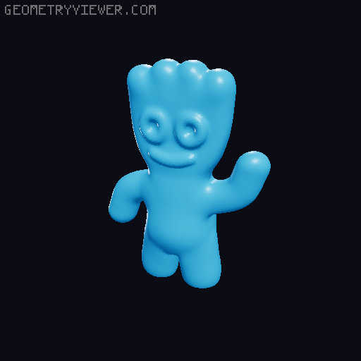 Sourpatch kidss 3D model thumbnail