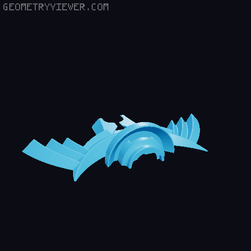 LoZ: BotW Master Sword Alternative Pieces with Looser Fits 3D model thumbnail