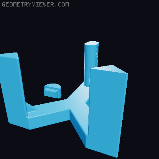 K1/K1 Max Table Top Spool Holder 3D model thumbnail