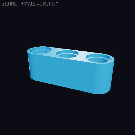 LEGO technic parts 3D model thumbnail