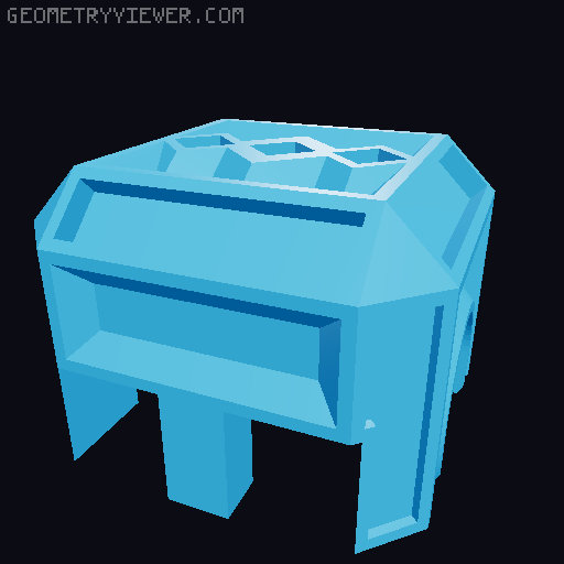 Modular Toy Robot 3D model thumbnail