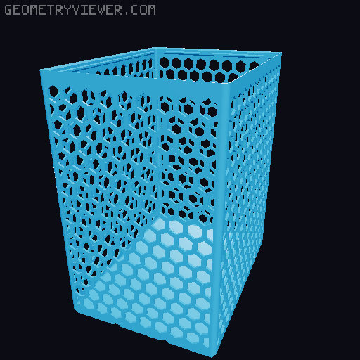 Gridfinity Hex Bins all sizes 3D model thumbnail