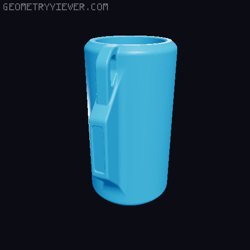 Portable Air Horn 3D model thumbnail