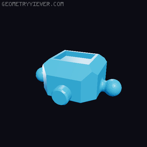 Remade! B.B.1 arm and hands 3D model thumbnail