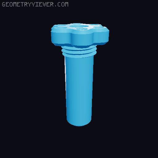 IKEA Skadis kitchenroll holder 3D model thumbnail