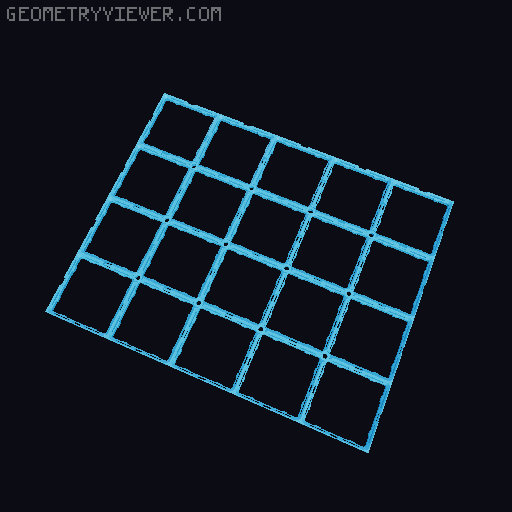 CLCKbase with Screw Holes, Sizes up to 9x9, Gridfinity Baseplate 3D model thumbnail