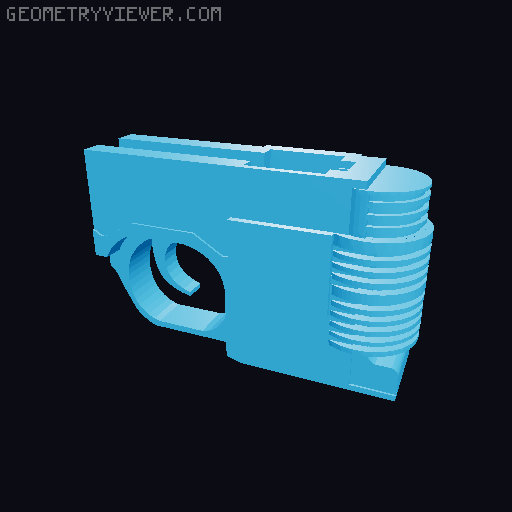 Star Wars - Han Solo DL-44 3D model thumbnail