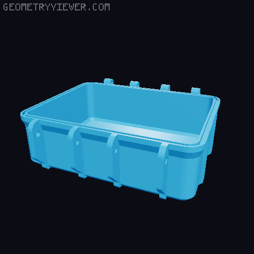 Rugged Deckbox 3D model thumbnail
