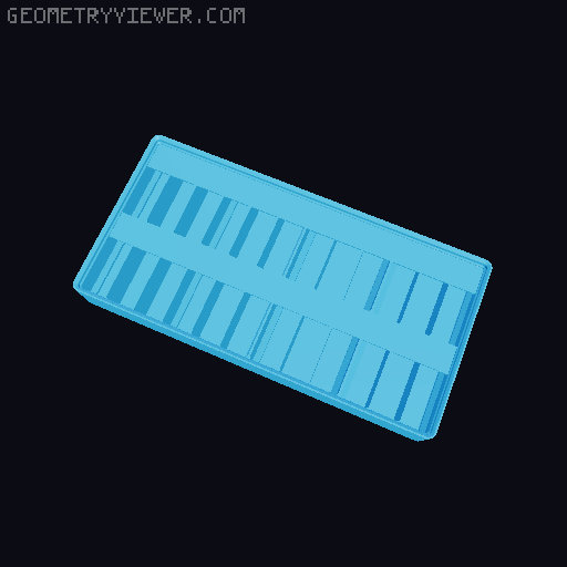 Gridfinity Ultra Light Bins - Divider Label Edition 3D model thumbnail