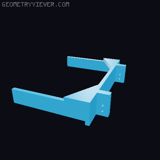 modular Woodlog Trailer with rotating bogie 3D model thumbnail