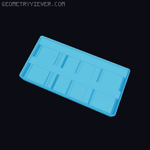 Gridfinity Ultra Light Bins - Divider Label Edition 3D model thumbnail