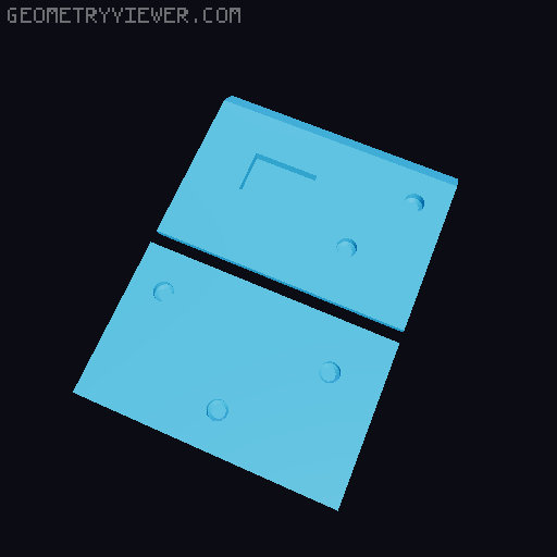 3D Idealised rotational landslide model 3D model thumbnail