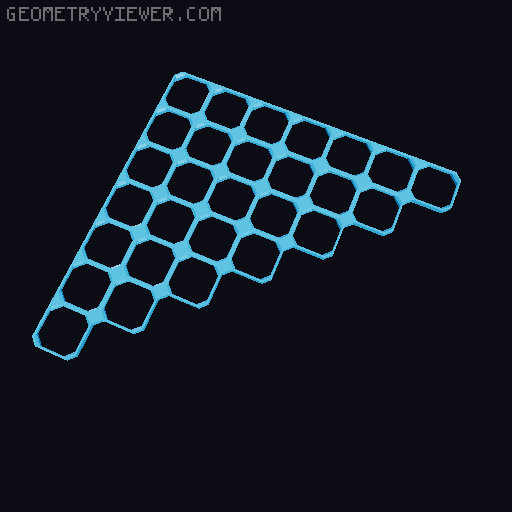 openGrid Triangular Tiles (2x2 - 12x12) 3D model thumbnail
