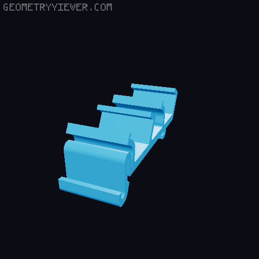 WAGO 221 DIN Mount 2-3-5 3D model thumbnail