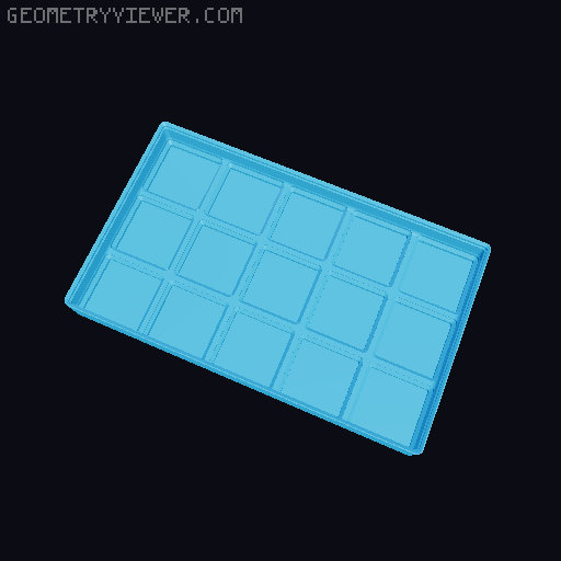 Gridfinity cups height 3 (25mm) collection 3D model thumbnail