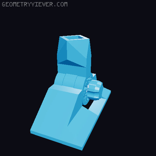Modular Toy Robot 3D model thumbnail