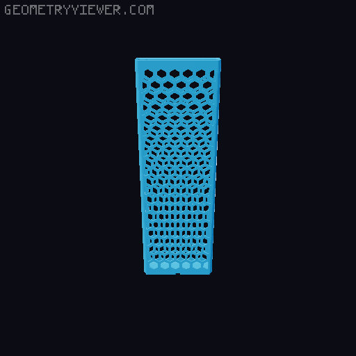 Gridfinity Hex Bins all sizes 3D model thumbnail
