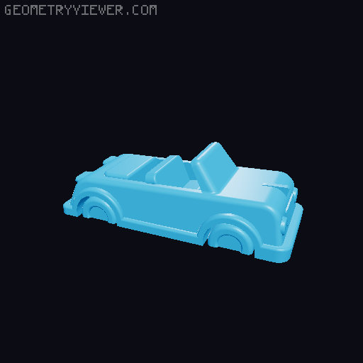 Rush hour logical game with cars 3D model thumbnail