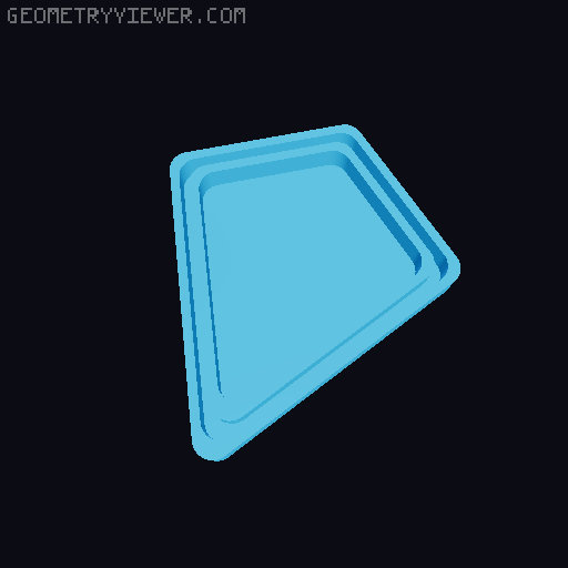 Funky Bendy Pen Pots 3D model thumbnail