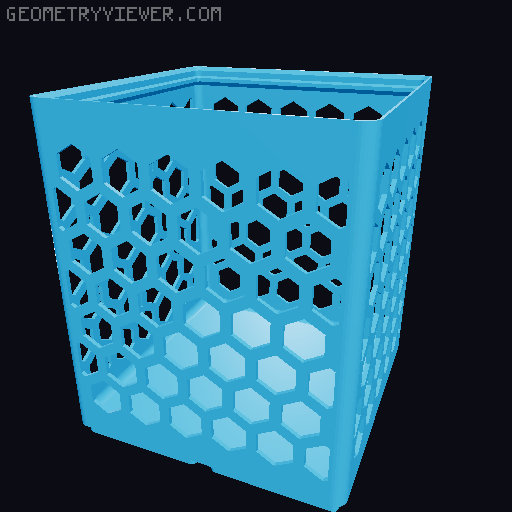 Gridfinity Hex Bins all sizes 3D model thumbnail