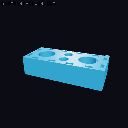 DDD Printable Wall Control System 3D model thumbnail