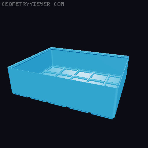 Gridfinity cups height 8 (60mm) collection 3D model thumbnail