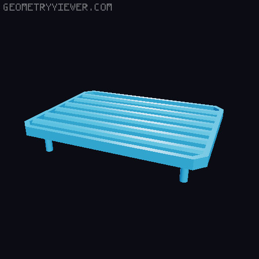 Roof rack for the remastered 911 from Turtleman 3D model thumbnail