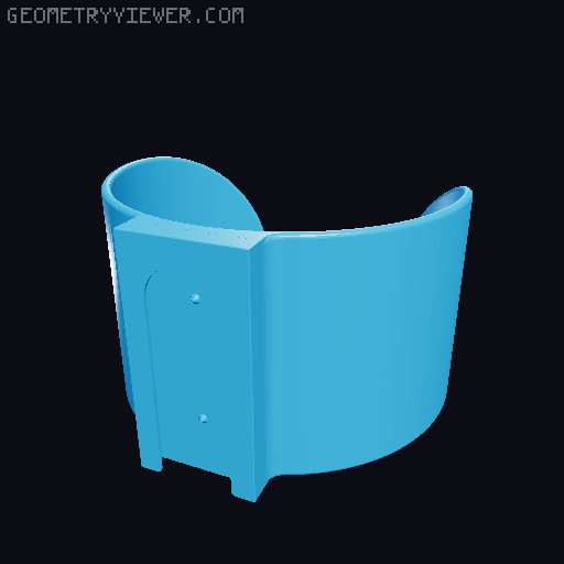Multiboard flask holders in various sizes 3D model thumbnail