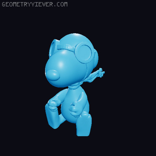 Z-Axis Visualiser - Pilot Snoopy 3D model thumbnail