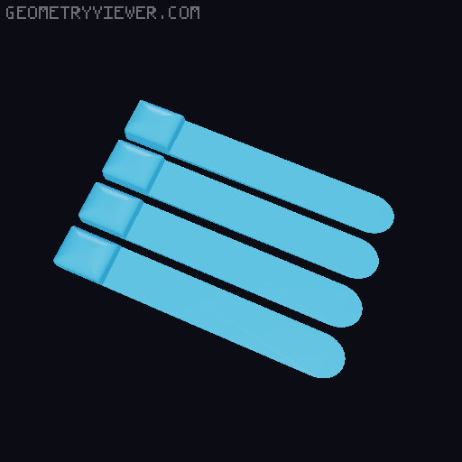Model A Day Challenge - Day 74 - Harmonica 3D model thumbnail