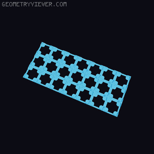 Thin Gridfinity Magnet Base - up to 12x12 3D model thumbnail