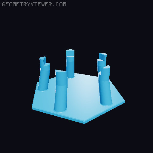 Starship catchtower 3D model thumbnail