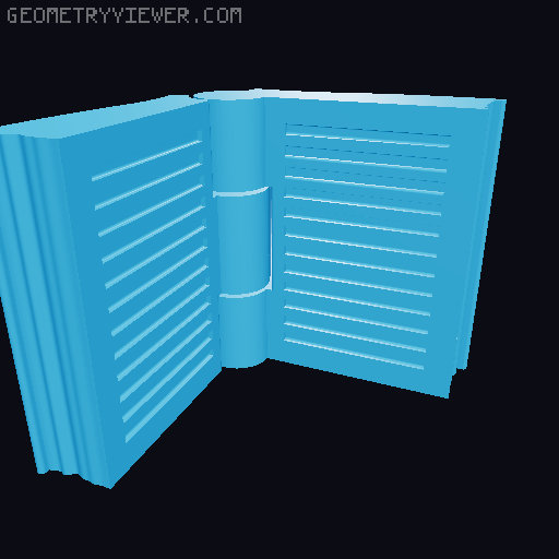 The Book - Combined bookmark and page holder 3D model thumbnail
