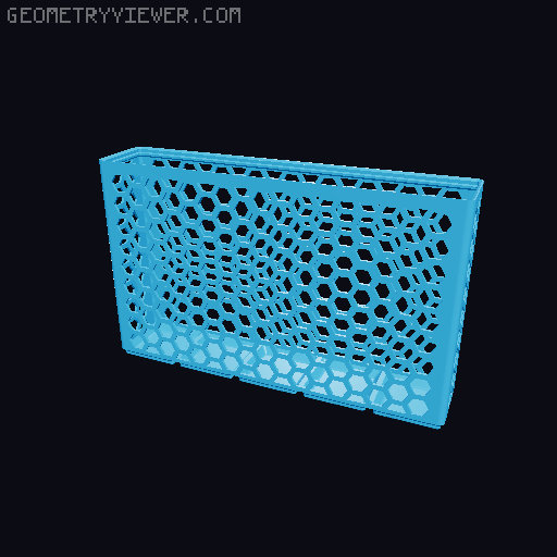 Gridfinity Hex Bins Light (rotated grid) all sizes 3D model thumbnail