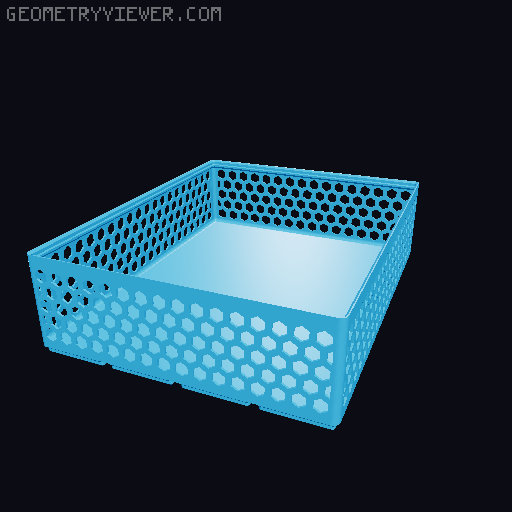 Gridfinity Hex Bins all sizes 3D model thumbnail