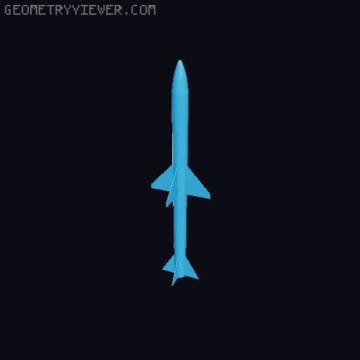 American Magic missile pack 3D model thumbnail