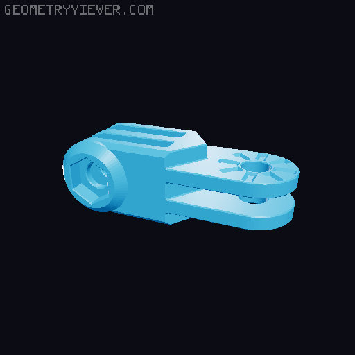 Anti-droop detented arms for Modular Mounting System 3D model thumbnail