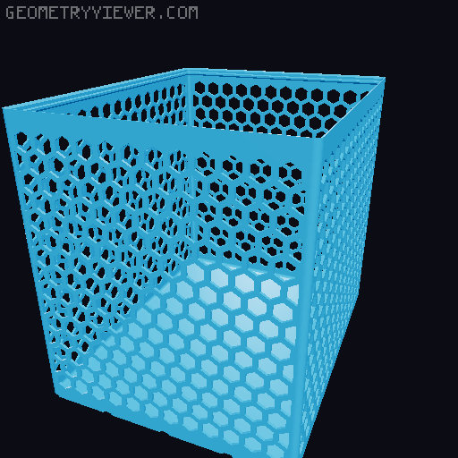 Gridfinity Hex Bins all sizes 3D model thumbnail