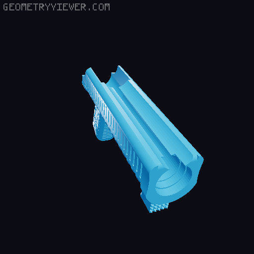 Mossberg 500 forearm - custom 3D model thumbnail