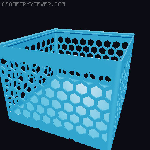 Gridfinity Hex Bins all sizes 3D model thumbnail