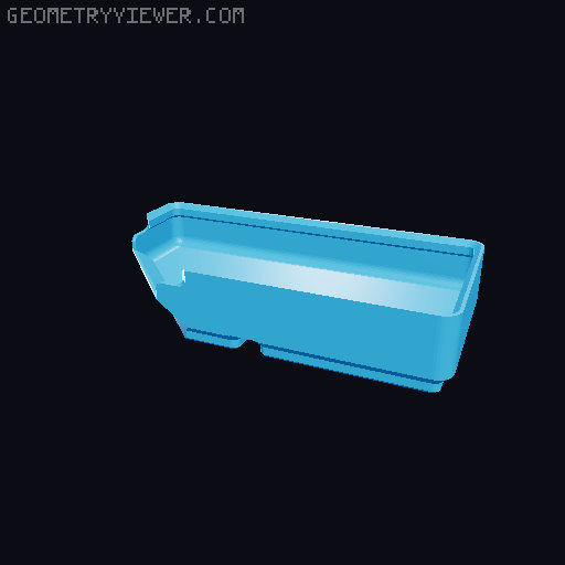 The Gridfinity Modular Parts Tray 3D model thumbnail
