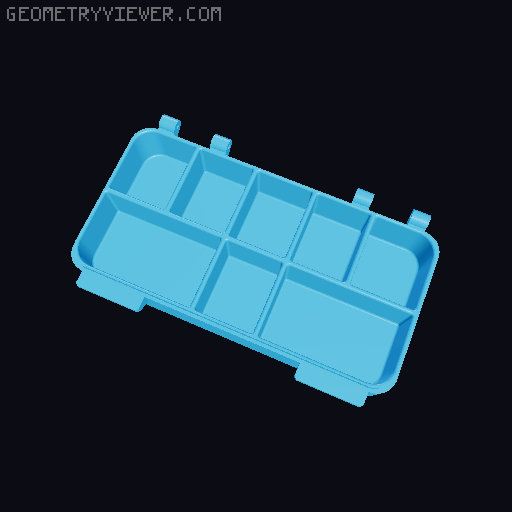 Organiser case 3D model thumbnail