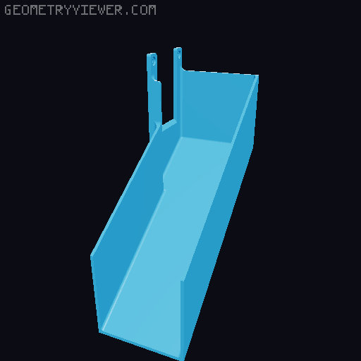 AD5X Poop Chute 3D model thumbnail