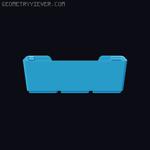 Gridfinity wall cutout collection 3D model thumbnail