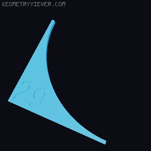 Radius Gauge - Convex & Concave 3D model thumbnail