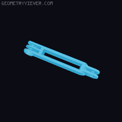 Anti-droop detented arms for Modular Mounting System 3D model thumbnail