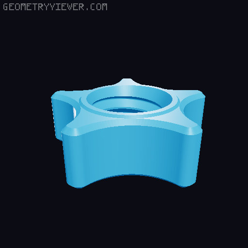 Toroidal Fan Launcher | No Hardware | No Support 3D model thumbnail