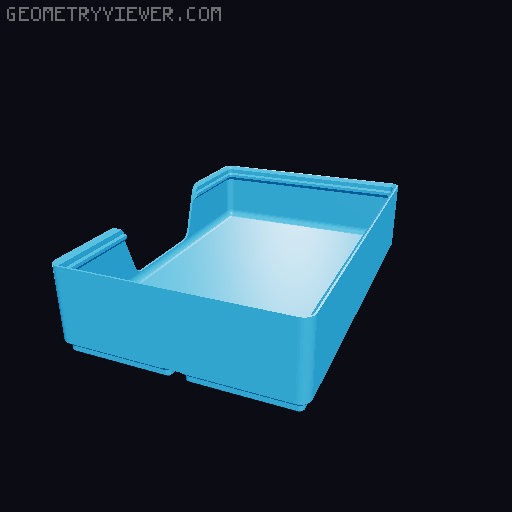 Gridfinity wall cutout collection 3D model thumbnail