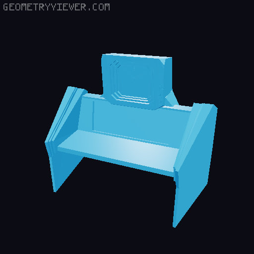 Bird of Prey Bridge Control Consoles- Star Trek 3 3D model thumbnail